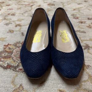 Salvatore Ferragamo Navy Blue Women's Shoes